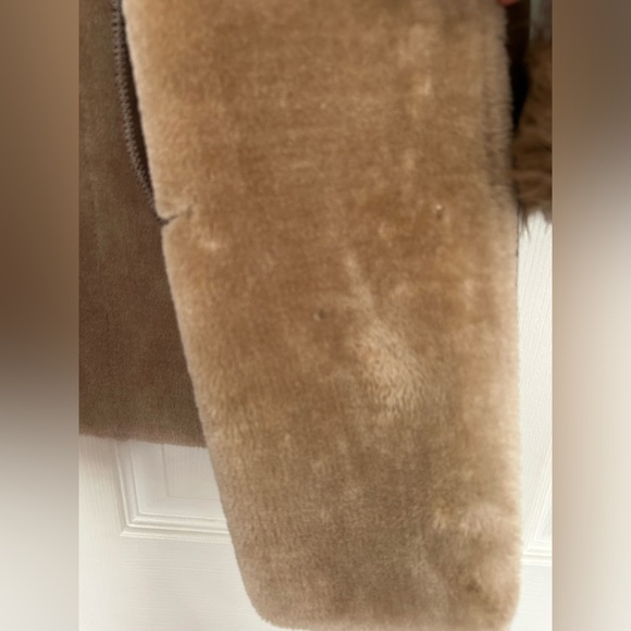 Calvin Klein Suede & Faux Fur Coat - Picture 12 of 14